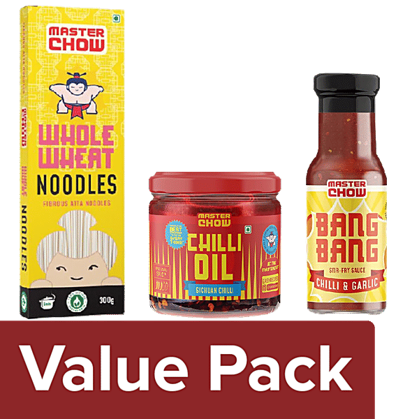 Buy MasterChow Sichuan Chilli Oil 170g +Thin Hakka Noodles 300g +Bang