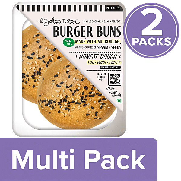 Buy The Baker's Dozen Burger Buns 100 Whole Wheat, Goodness Of