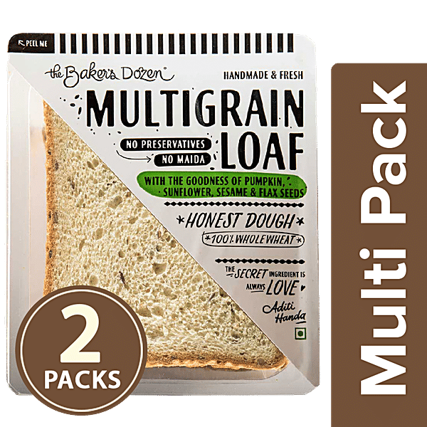 Buy The Baker's Dozen Multigrain Loaf 100 Wholewheat Online at Best