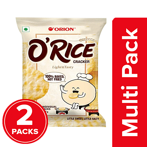 Buy Orion O'Rice Cracker Light & Tasty, Baked Not Fried Online at