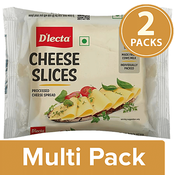 Buy D'lecta Processed Cheese Slices Made From Cow Milk, Easy To Use