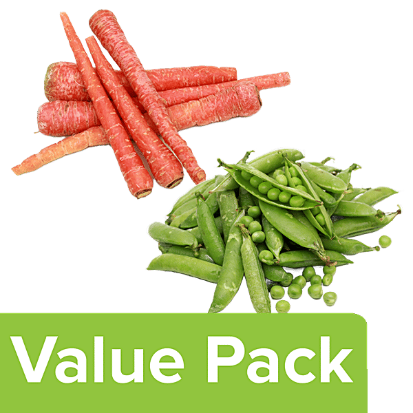 Buy fresho! Carrot and Peas Combo Online at Best Price of Rs 72 bigbasket