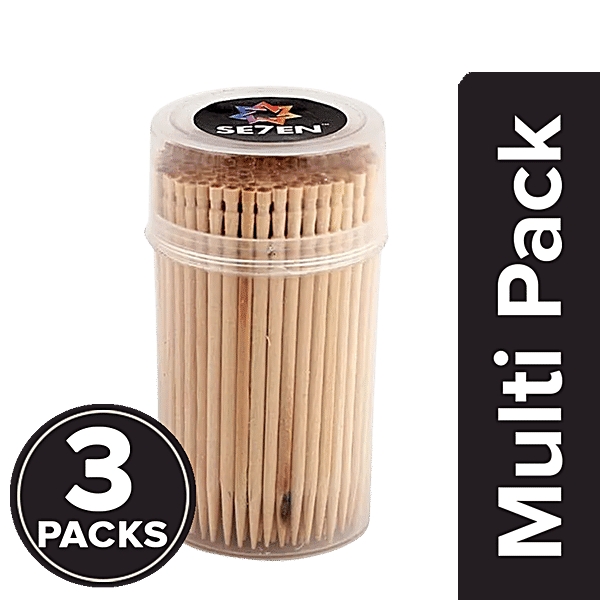 Buy SE7EN Wooden Toothpick With High Quality Material, EcoFriendly