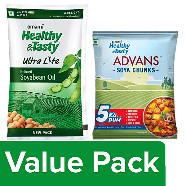 Buy Emami Healthy & Tasty Soyabean Oil 1 L Online at Best Price of Rs