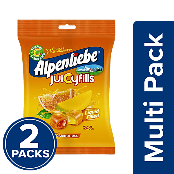 Buy ALPENLIEBE Juicyfills Orange & Mango Flavour, Assorted Candy