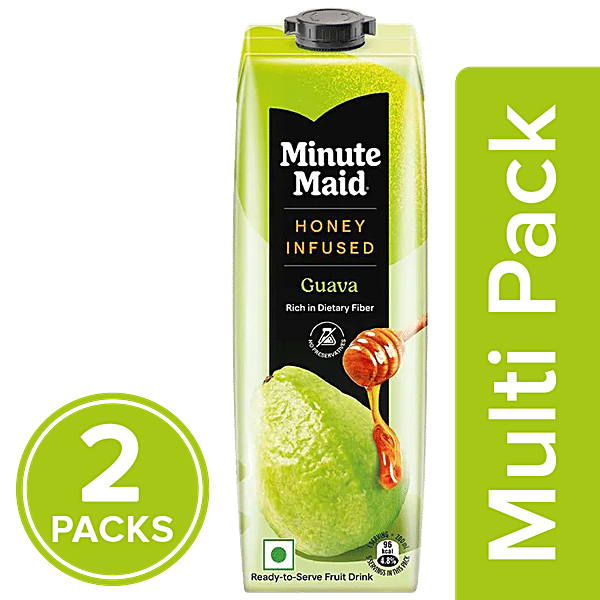 Buy Minute Maid Guava Juice Honey Infused, Ready To Serve, Fruit Drink Online at Best Price of