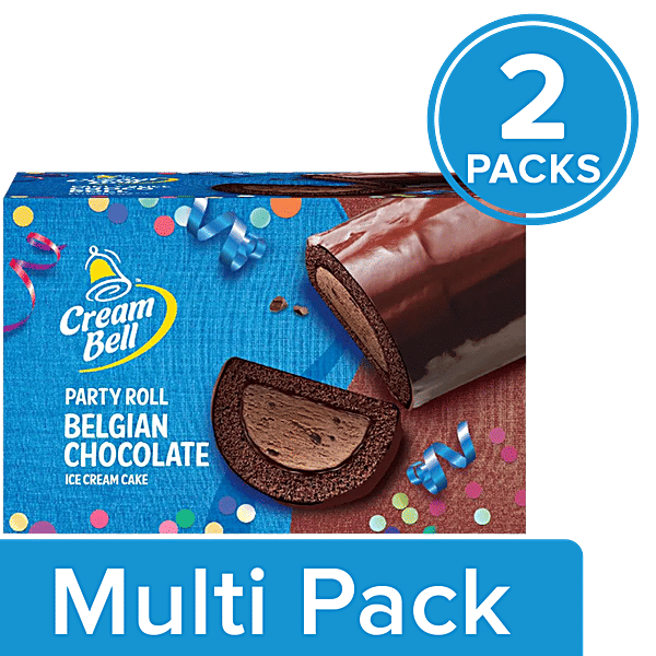 Buy Cream Bell Belgian Chocolate Ice Cream Cake Party Roll Online at