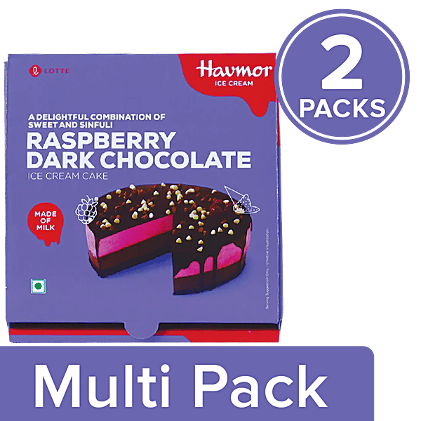 Buy Havmor Raspberry Dark Chocolate Ice Cream Cake Online at Best Price of Rs 500 bigbasket