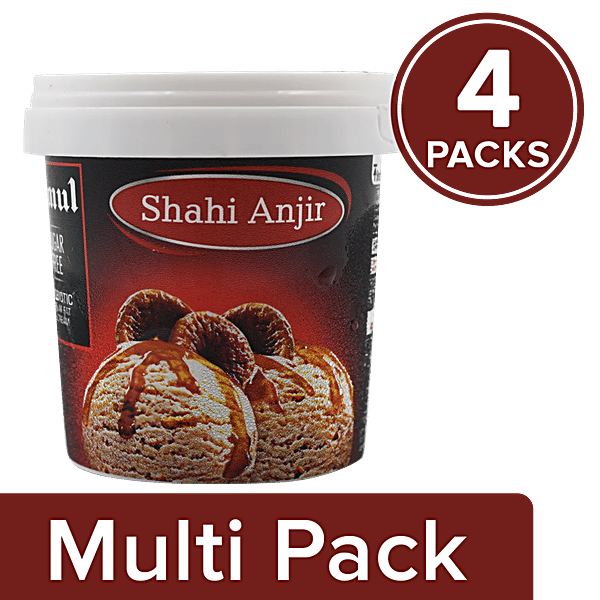 Buy Amul Sugar Free Ice Cream Shahi Anjeer, With Chocolate Sauce