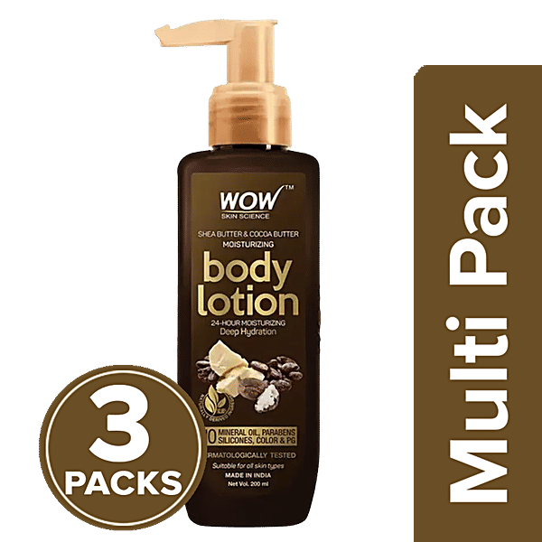 Buy Wow Skin Science Shea Butter & Cocoa Butter Moisturizing Body