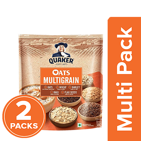 Buy Quaker Oats Multigrain Rolled Oats Wholegrain High Protein