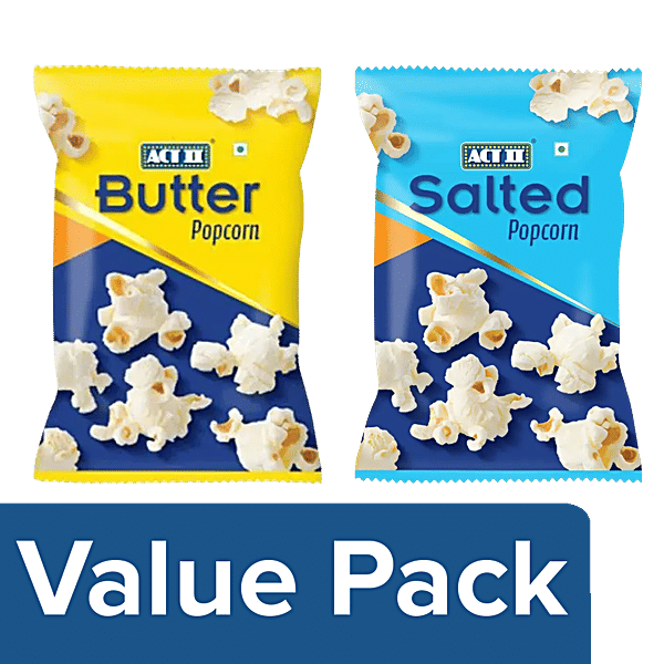 Buy ACT II Popcorn Butter + Salted, 50 g Each Online at Best Price of