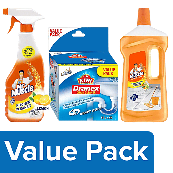 Buy bb Combo Mr.Muscle Kitchen Cleaner 450ml + Mr.Muscle Floor Cleaner