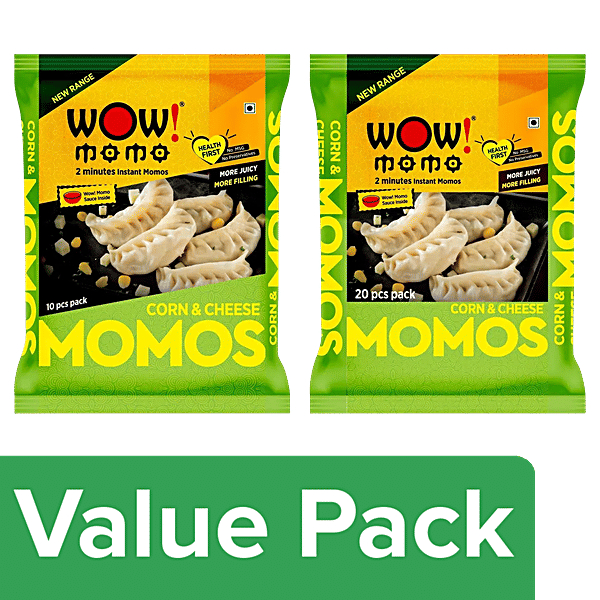 Buy bb Combo Wow! Corn & Cheese Momos 10p + Wow! Corn & Cheese Momos 20p Online at Best Price of
