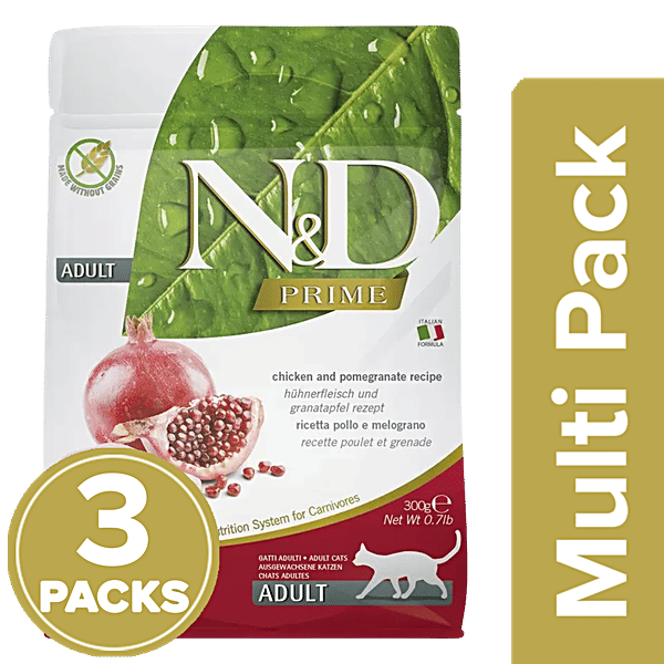 Buy FARMINA PET FOODS N&D Prime Cat Dry Food Chicken & Pomegranate, Grain Free, Adult Online