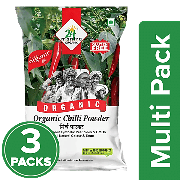 Buy 24 Mantra Organic Chilli Powder Online at Best Price of Rs 154.8