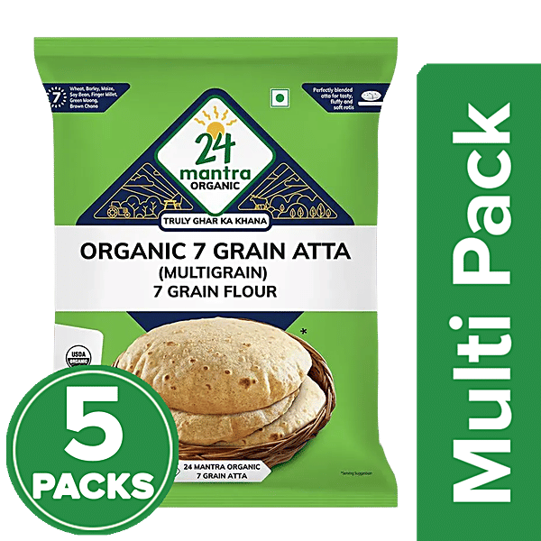 Buy 24 Mantra Organic 7 Grain Atta/Multigrain Online at Best Price of