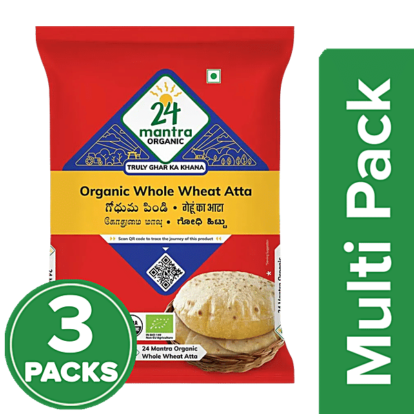 Buy 24 Mantra Organic Whole Wheat Atta Online at Best Price of Rs 1050 bigbasket