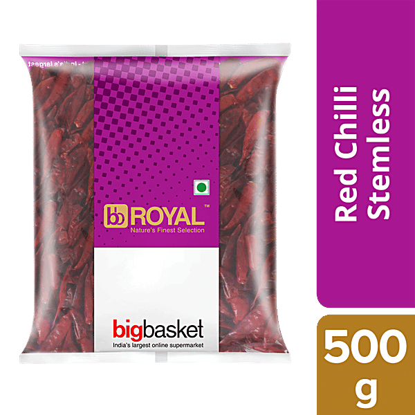 Buy Bb Royal Chilli Red Long Stemless 500 Gm Online At Best Price of Rs