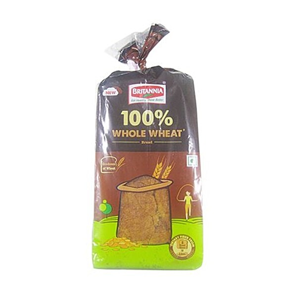 Buy Britannia Bread 100 Whole Wheat 400 Gm Pouch Online at the Best