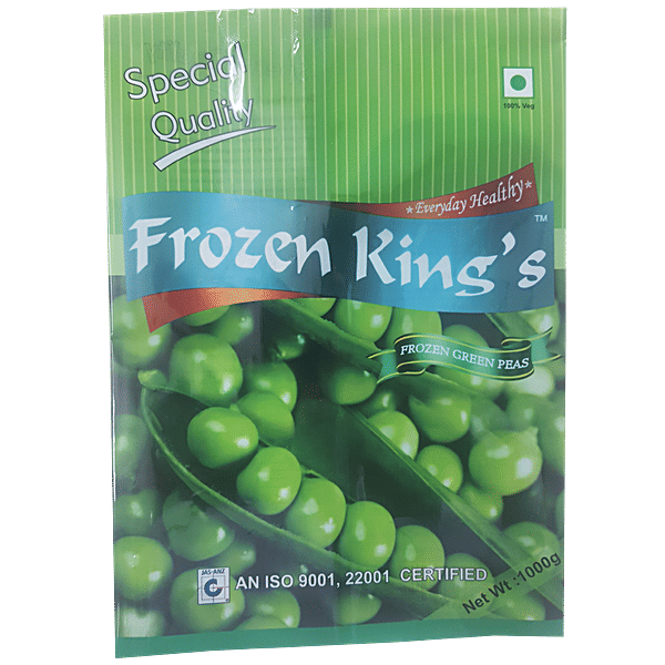 Buy Frozen Kings Green Peas Frozen 1 Kg Pouch Online at the Best Price