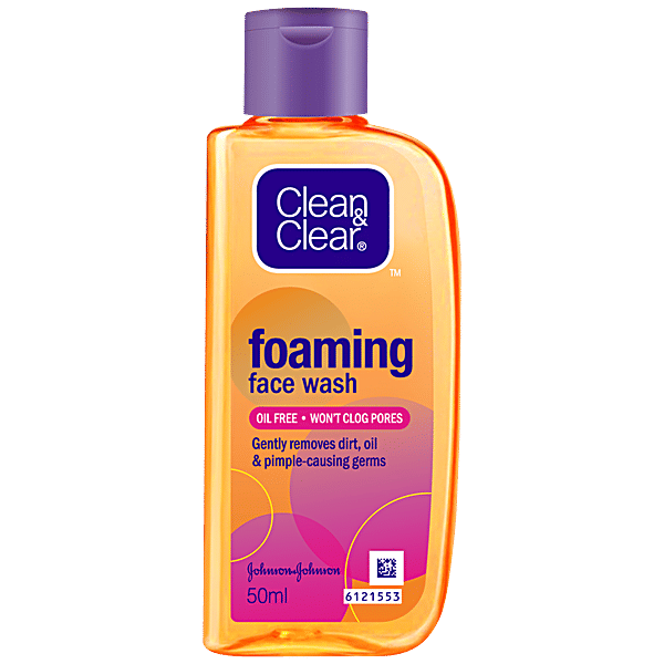 Buy Clean Clear Face Wash Foaming 50 Ml Online at the Best Price of Rs