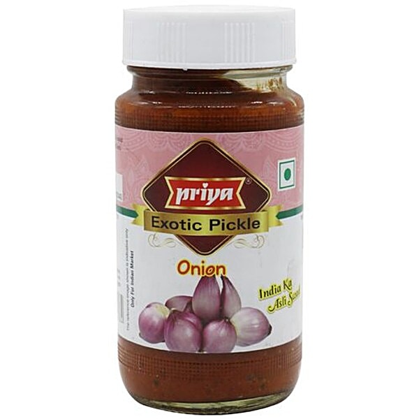 Buy Priya Pickle Onion Without Garlic 300 Gm Bottle Online At Best