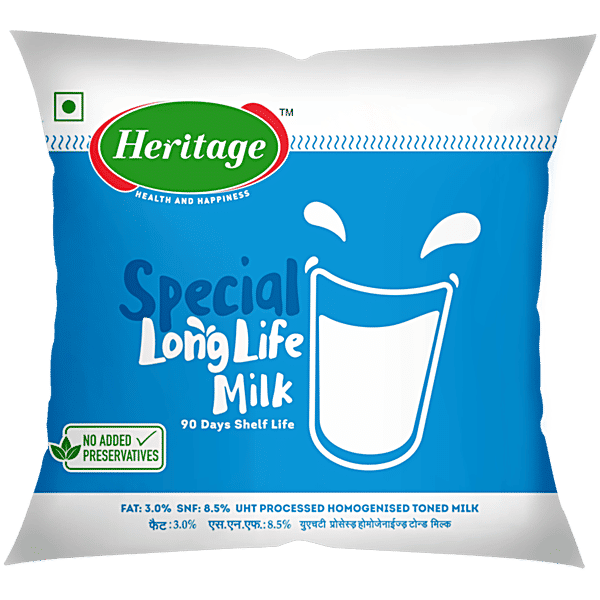 Buy Heritage Special UHT Processed Homogenised Toned Milk Online at