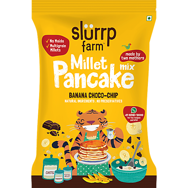 Buy Slurrp Farm Millet Mix Pancake Banana ChocoChip Online at Best