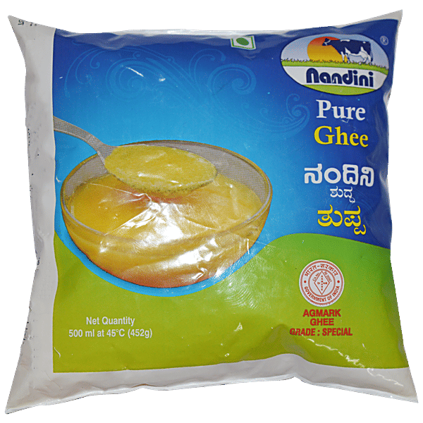 Buy Nandini Pure Ghee 500 Ml Pouch Online At Best Price of Rs 305
