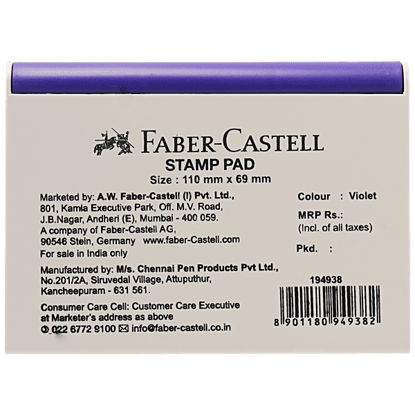Buy Faber Castell Stamp Pad Violet 1 Pc Online At Best Price of Rs 45