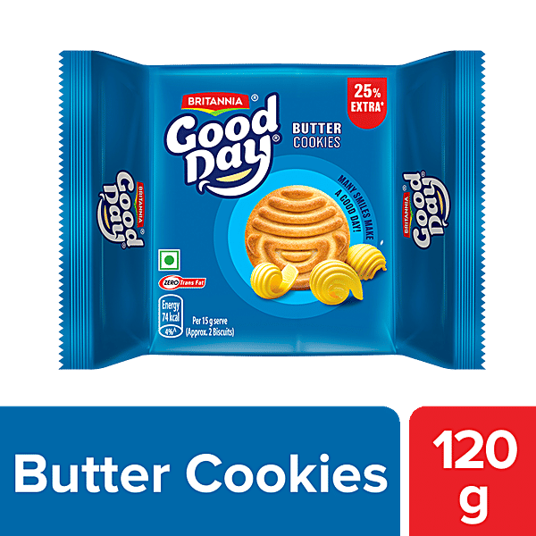 Buy Britannia Good Day Cookies Rich Butter 150 Gm Pouch Online At Best