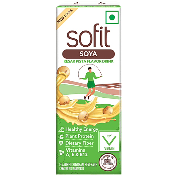 Buy Sofit Soya Milk Kesar Pista 200 Ml Carton Online At Best Price of