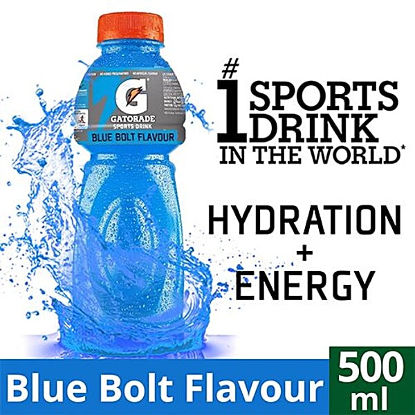 Buy Gatorade Sports Drink Blue Bolt Flavour 500 Ml Online At Best Price