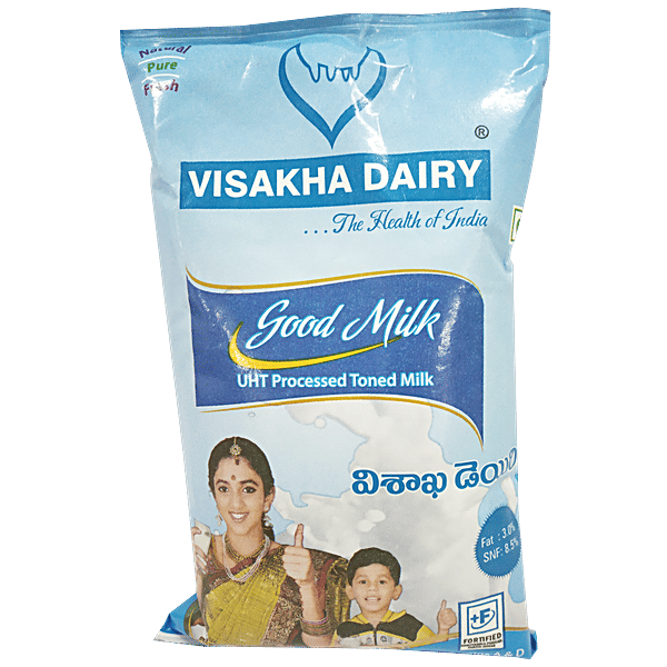 Buy Visakha Dairy Good Milk Uht Processed Toned 500 Ml Tetra Online at