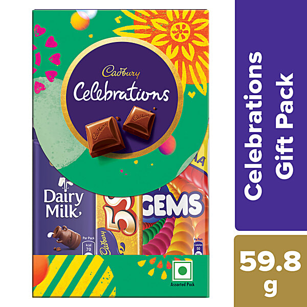 Buy Cadbury Celebrations Assorted Chocolate, Gift Pack 64.2 gm Online