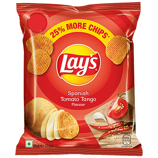 Buy Lays Potato Chips Spanish Tomato Tango 28 gm Online at Best Price. of Rs 10 bigbasket