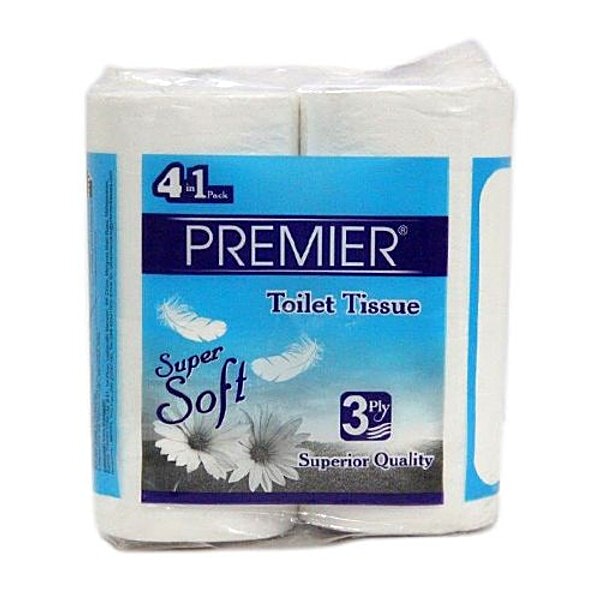 Buy Premier Toilet Tissue Super Soft 3Ply 200 Puls (Pack of 4) Online