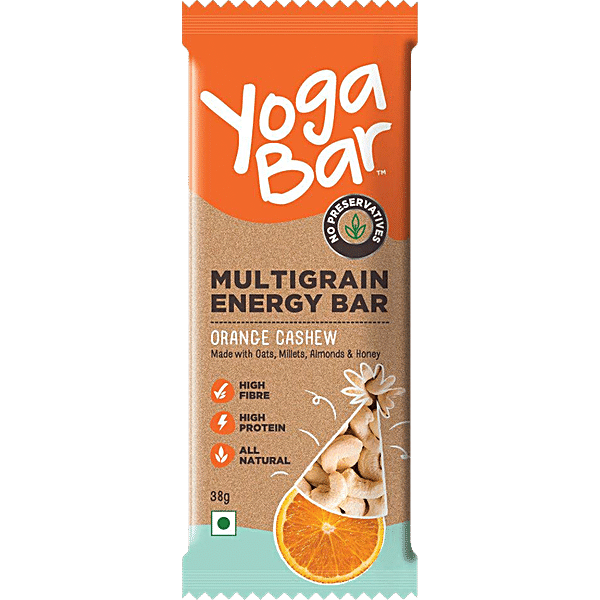 Buy Yoga Bar Energy Bars Multigrain Cashew Orange Zest 38 Gm Pouch