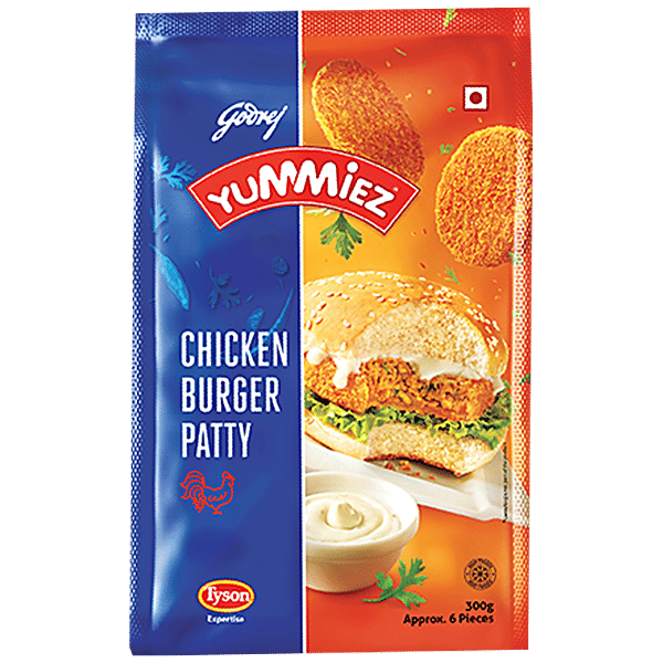 Buy Real Good Yummiez Chicken Burger Patty (Ready To Cook) 300 gm