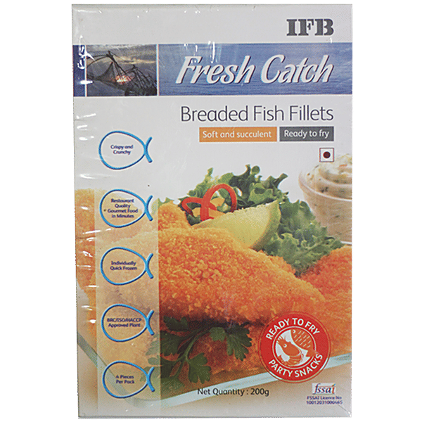 Buy Ifb Ready To Fry Breaded Fish Fillets Soft And Succulent 200 Gm 4