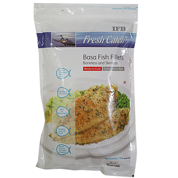 Buy Ifb Basa Fish Fillets Ready To Cook 1 kg Pouch Online at Best