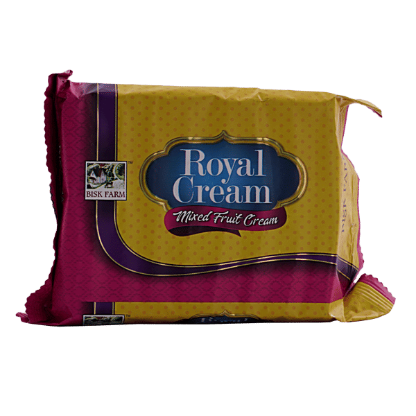 Buy Bisk Farm My Favourite Royal Cream Mixed Fruit Flavour 150 Gm Pouch ...