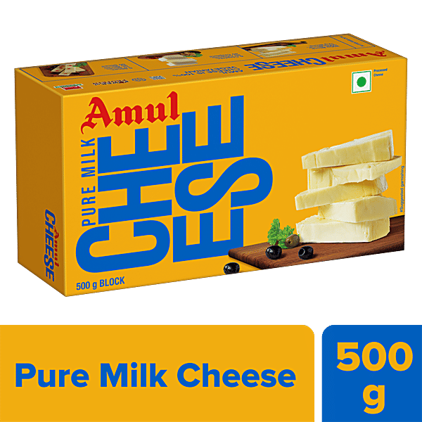 Buy Amul Processed Cheese Block 500 gm Online at Best Price. of Rs