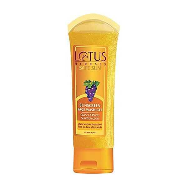 Buy Lotus Herbals Face Wash Gel Safe Sun Sunscreen 80 Gm Online at the