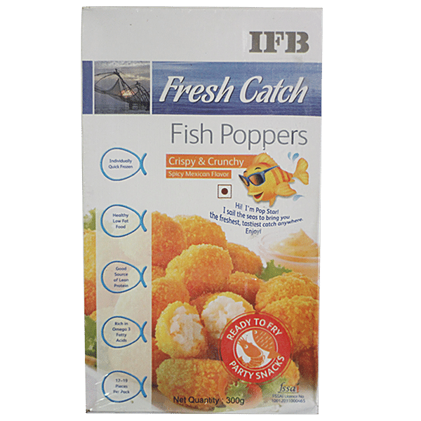 Buy Ifb Fish Poppers Crispy Crunchy Fresh Catch 300 Gm Carton Online At  Best Price of Rs 200 - bigbasket