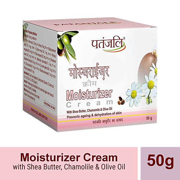 Buy Patanjali Moisturizer With Shea Butter, Chamomile & Olive Oil 50