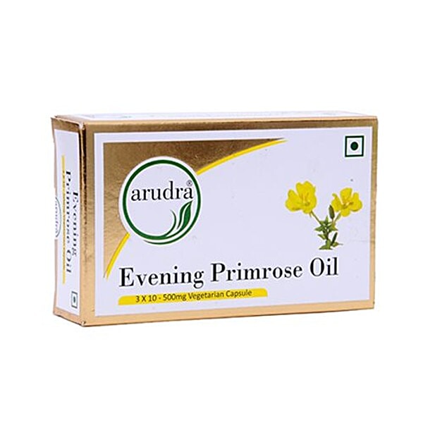 Buy Sri Sri Ayurveda Evening Primrose Oil Vegetarian Capsule 500 Mg 15