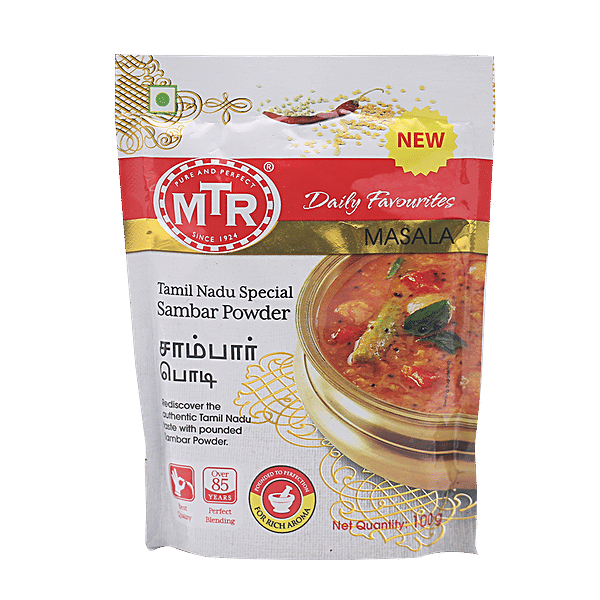 Buy Mtr Sambar Powder Masala Tamil Nadu Special 100 Gm Pouch Online at