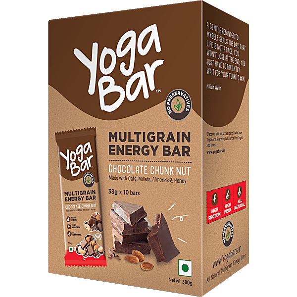 Buy Yoga Bar Energy Bars Multigrain Chocolate Chunk Nut 38 Gm Online At  Best Price of Rs 380 - bigbasket